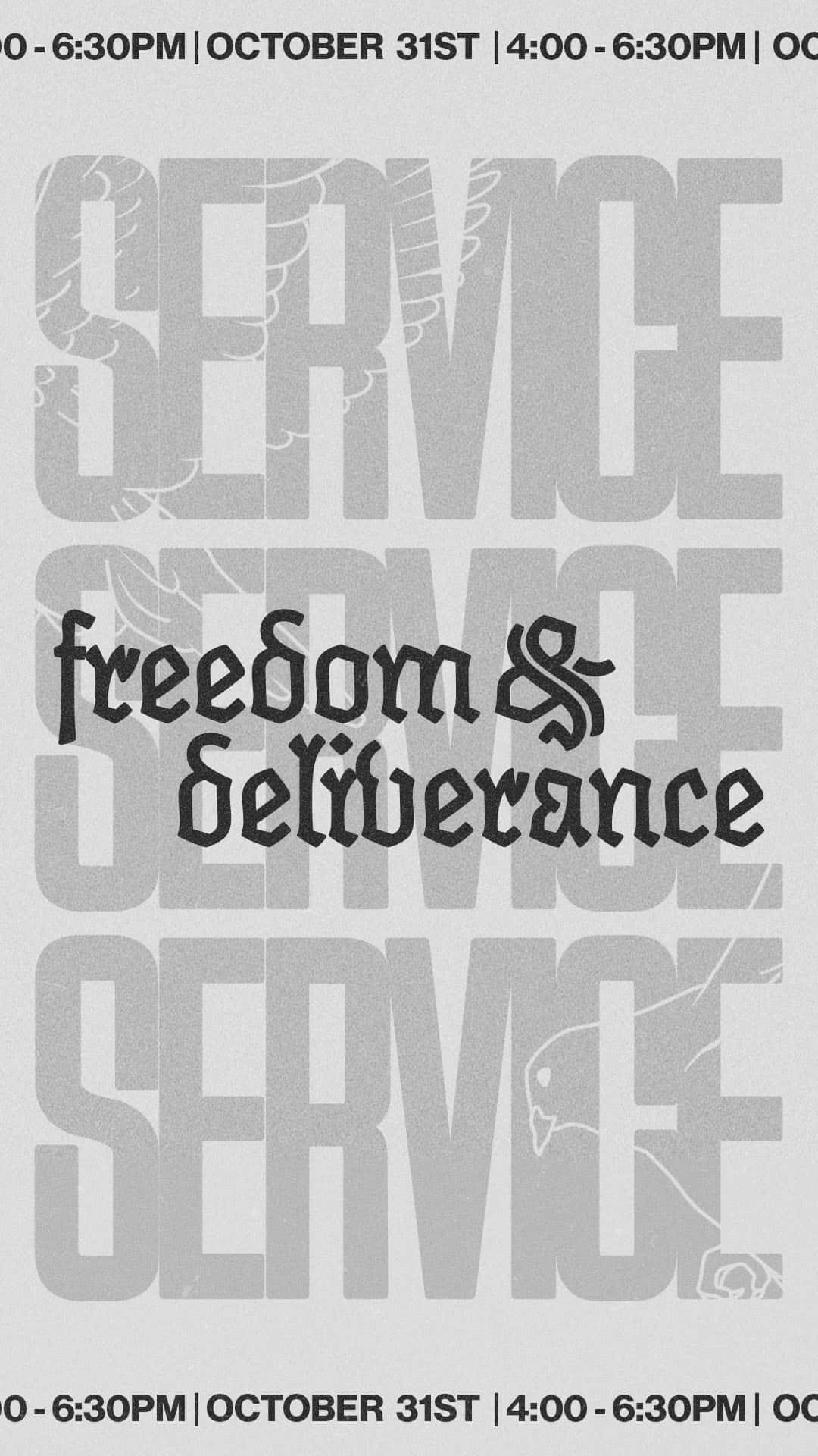 Freedom Deliverance Service Event Design, church design work for Citipointe Church Northern Colorado