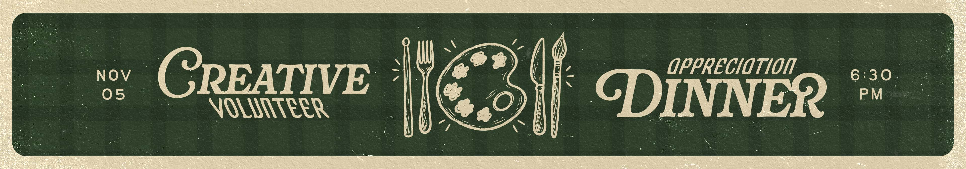 Creative Volunteer Appreciation Dinner Event Design, church design work for Citipointe Church Northern Colorado