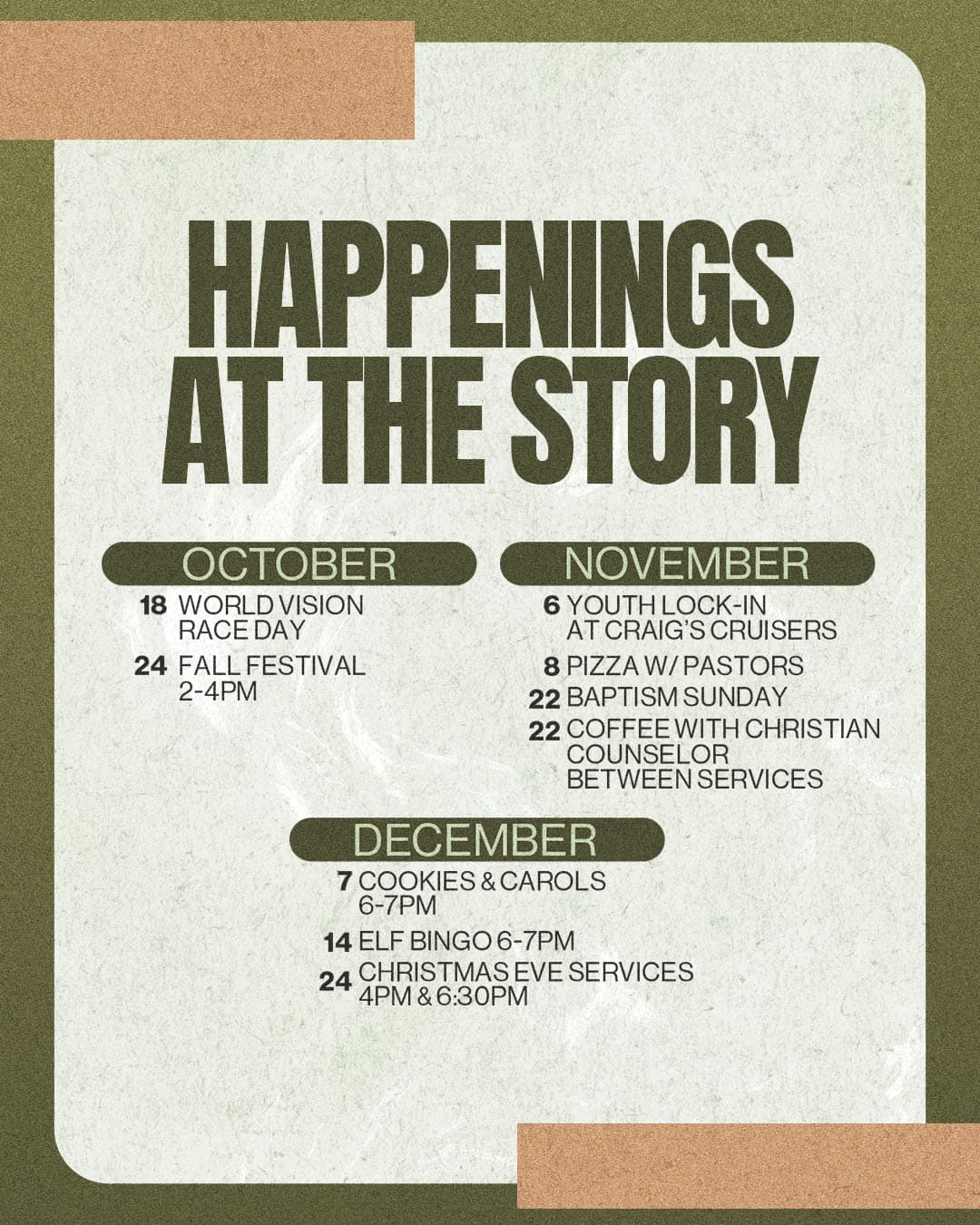 sermon and event graphics for Zero Collective