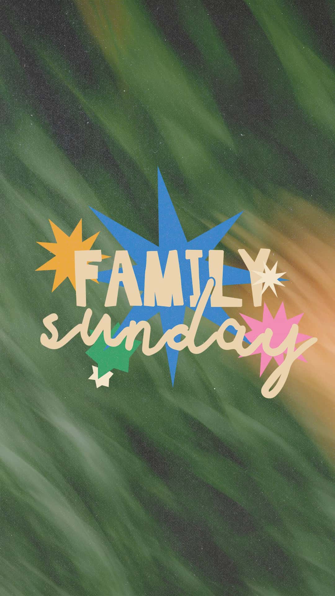 Family Sunday Event Design Social Reels 9 16, church sermon series design work