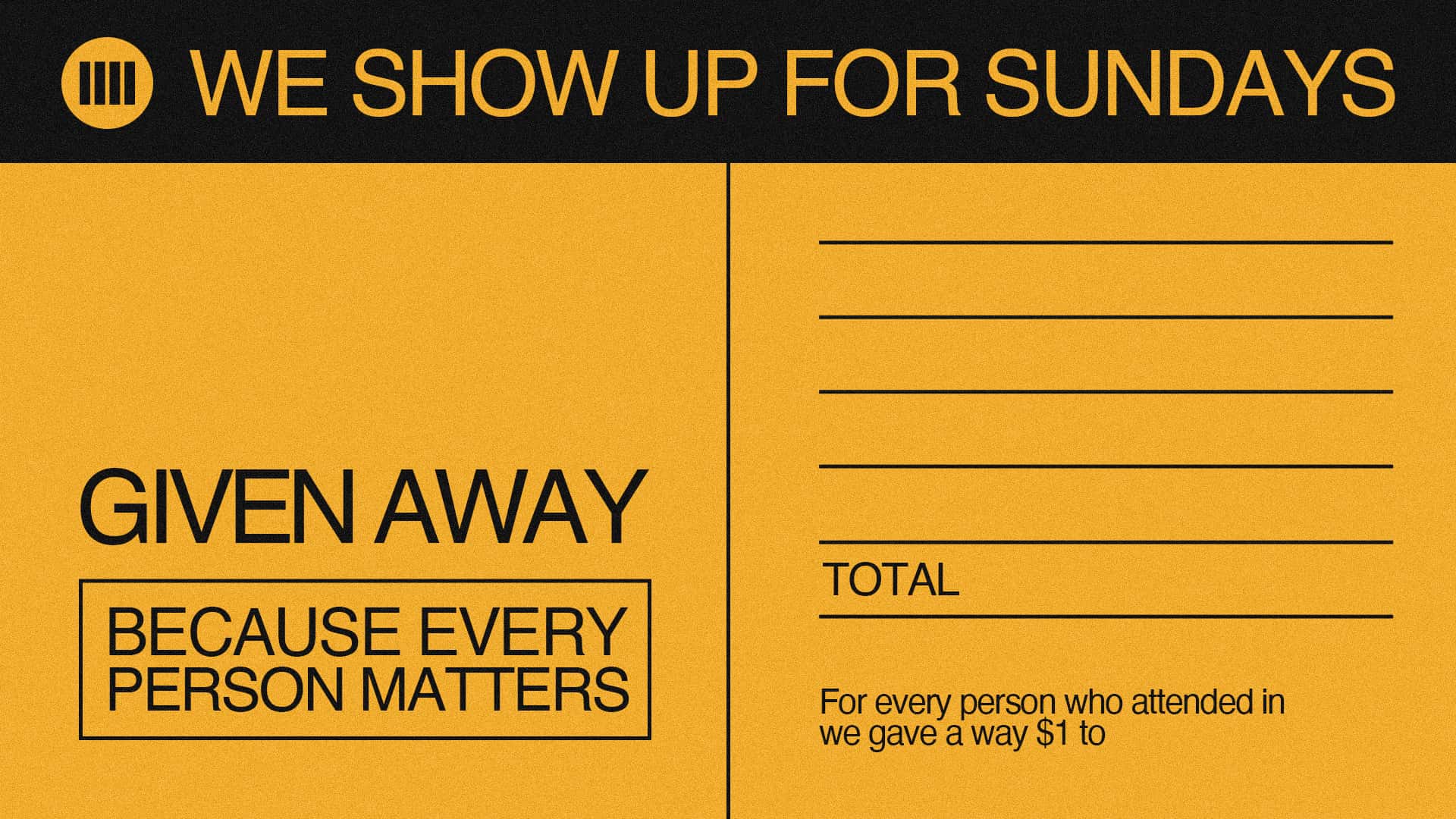 Monthly Giving to NFP Partner Signage, church design work for Elan Church