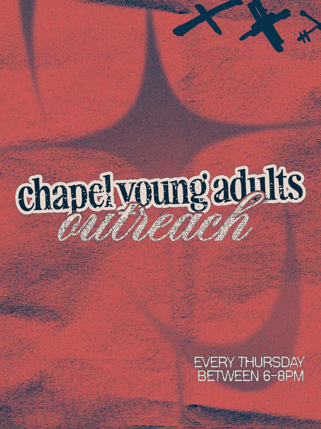 Chapel Young Adults Outreach Event Design, church design work for Christian Chapel