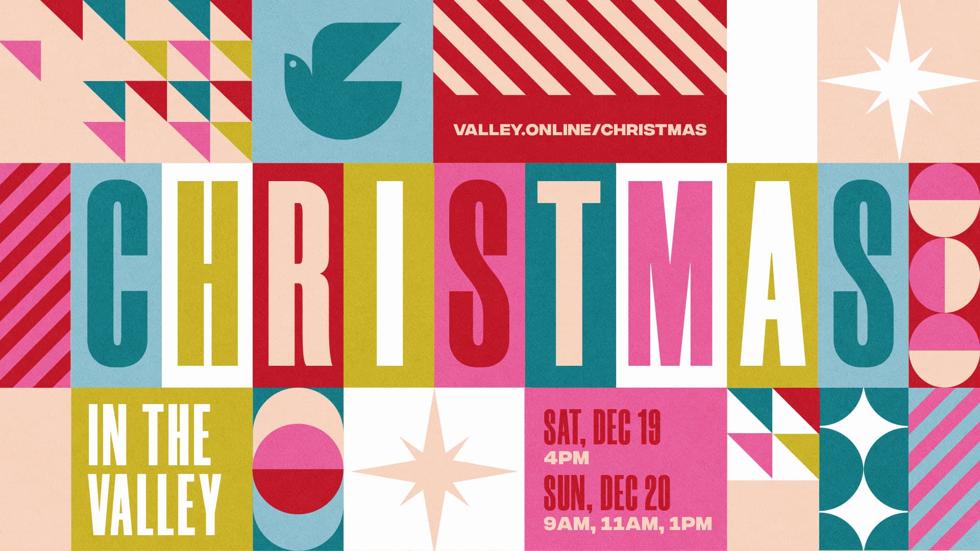 sermon and event graphics for Church of the Valley