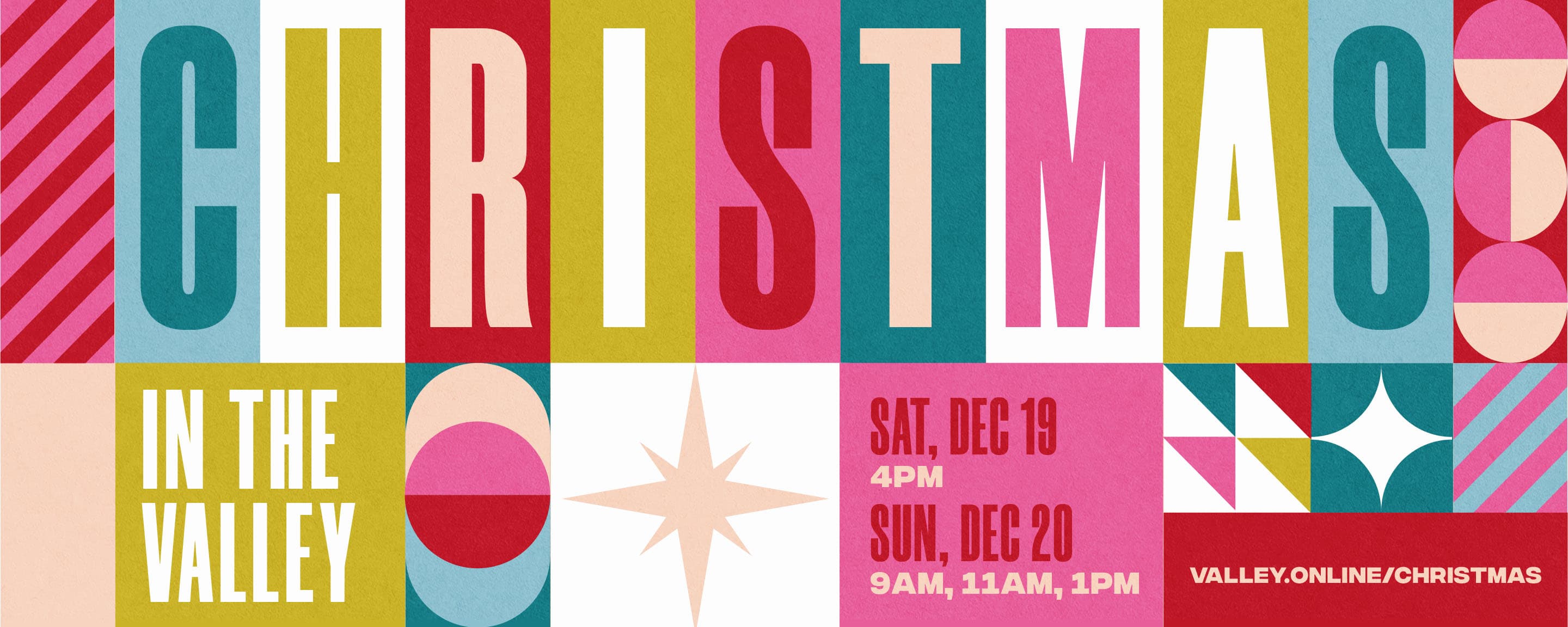 sermon and event graphics for Church of the Valley