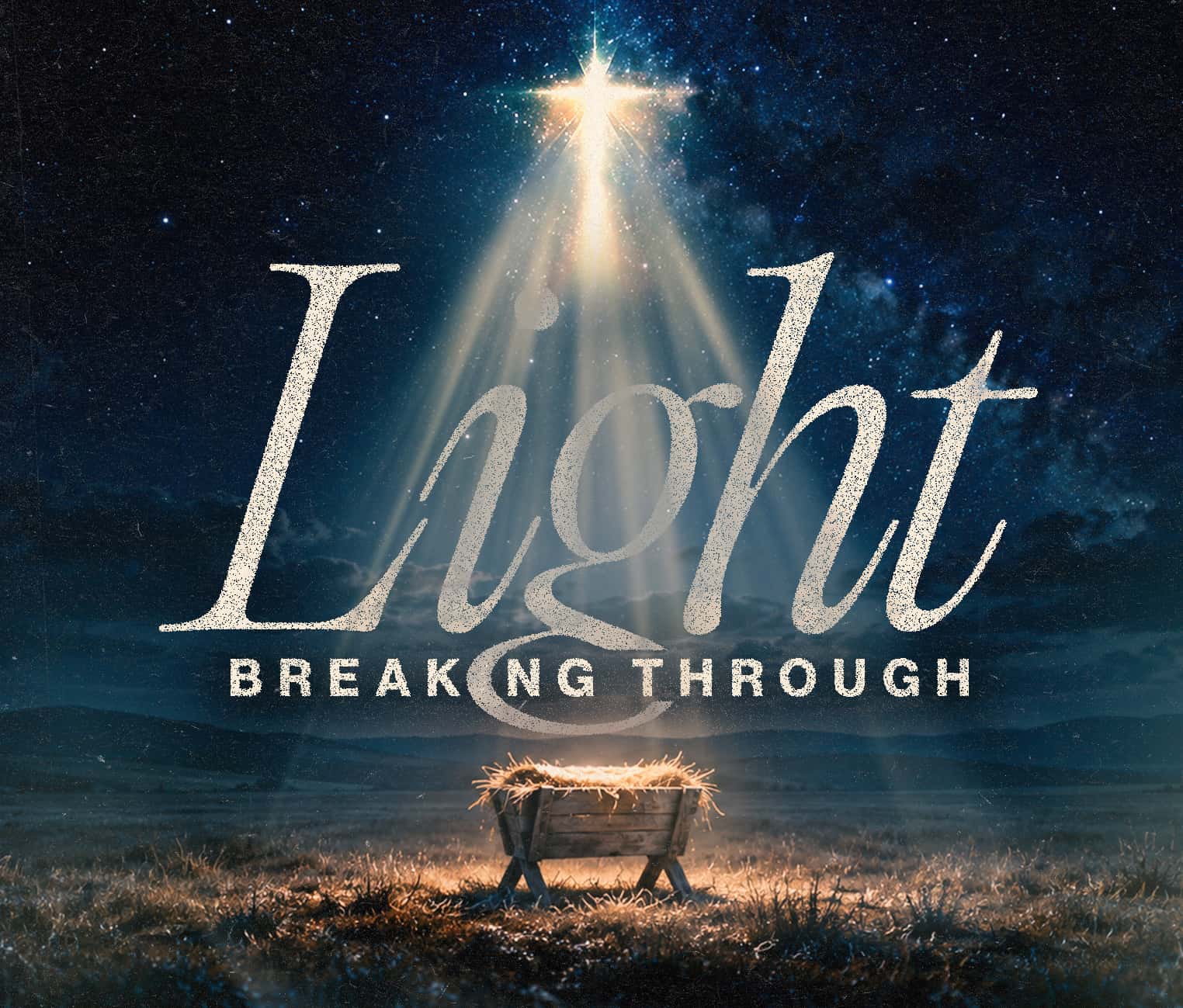 Light Breaking Through Christmas Design, church design work for Magnolia Church