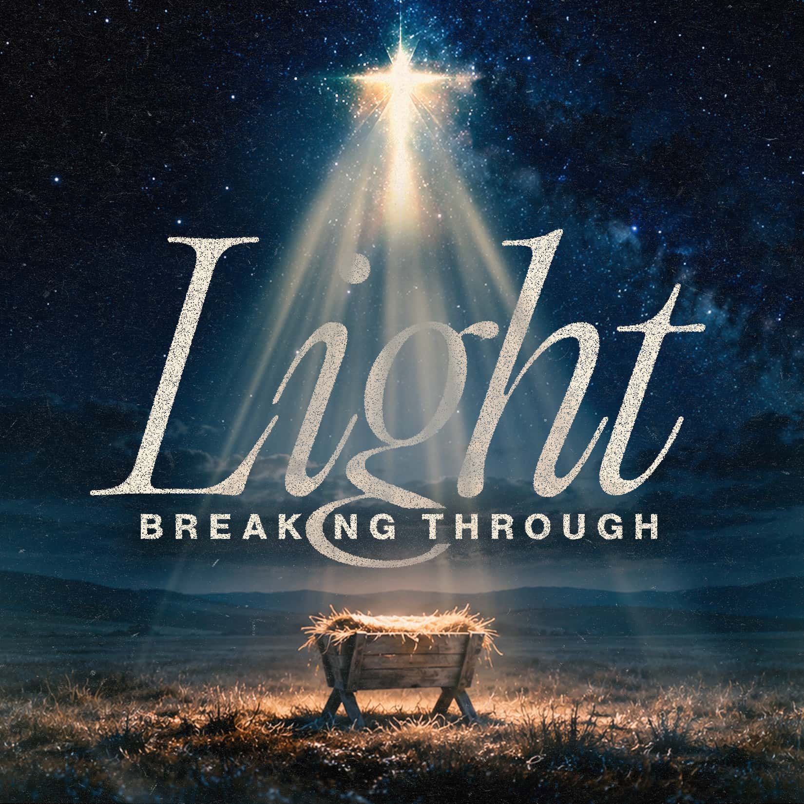 Light Breaking Through Christmas Design, church design work for Magnolia Church