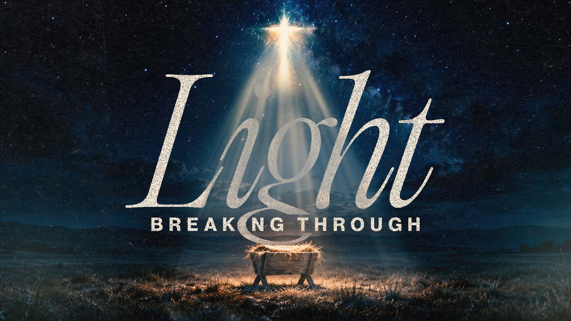 Light Breaking Through Christmas Design, church design work for Magnolia Church