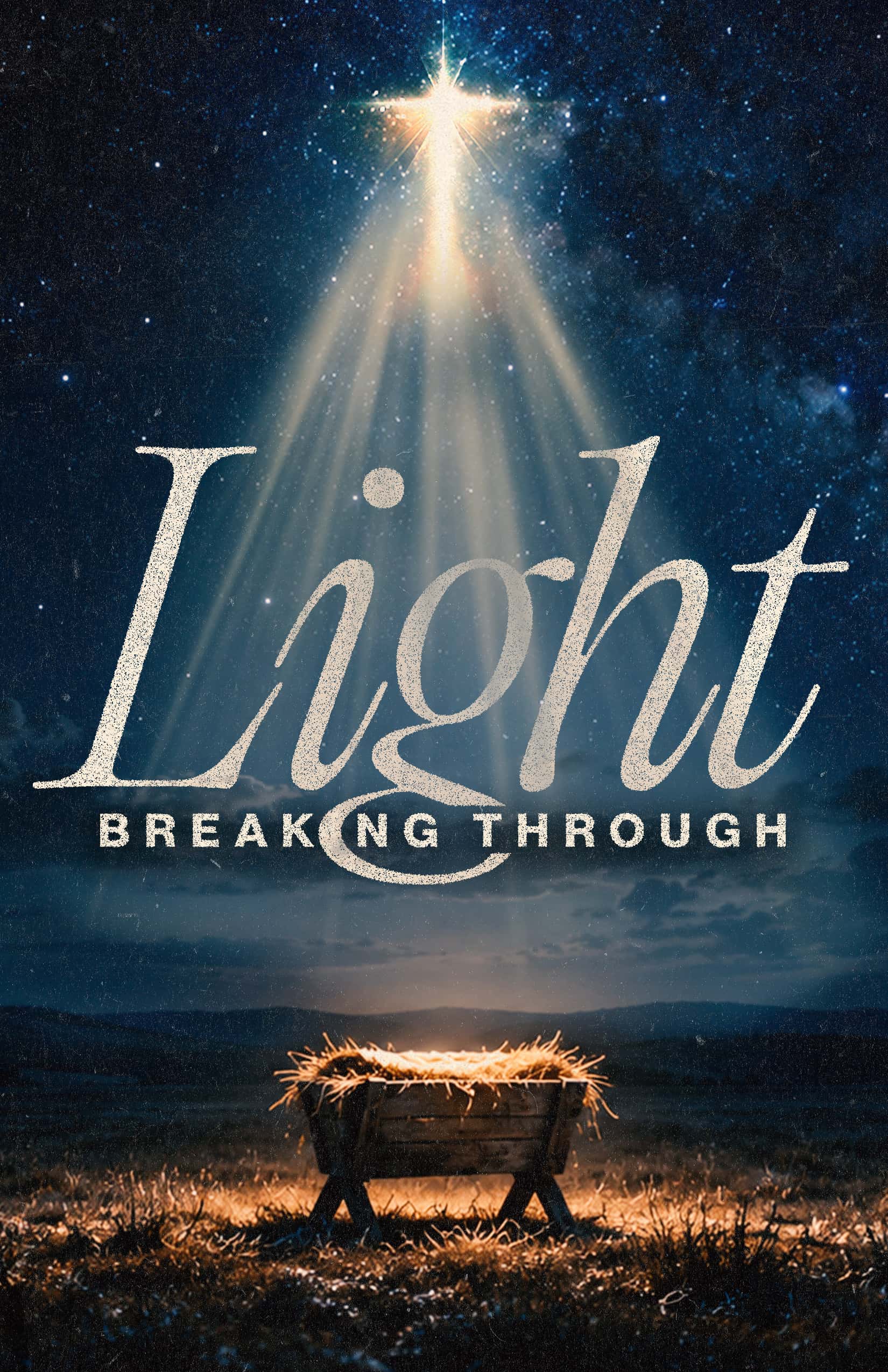 Light Breaking Through Christmas Design, church design work for Magnolia Church