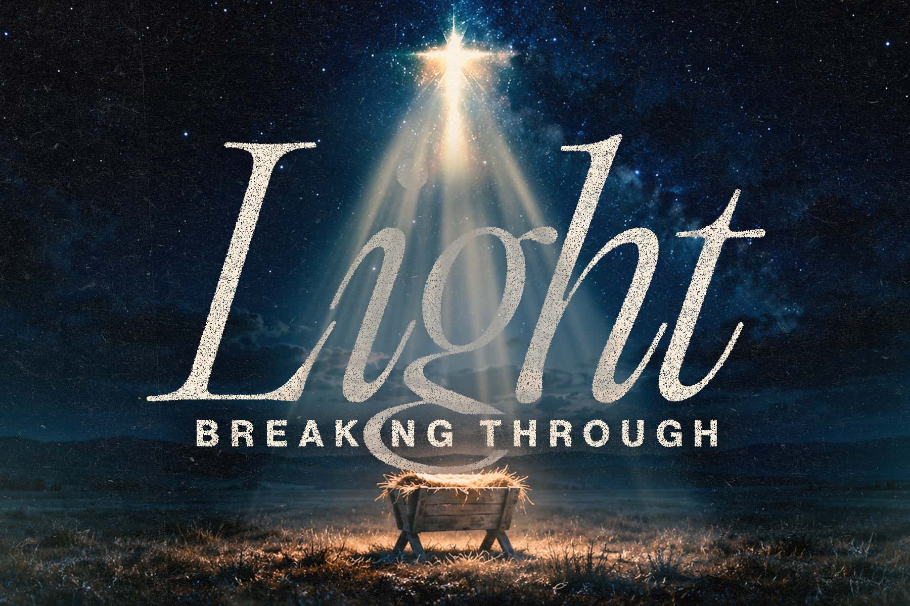 Light Breaking Through Christmas Design, church design work for Magnolia Church