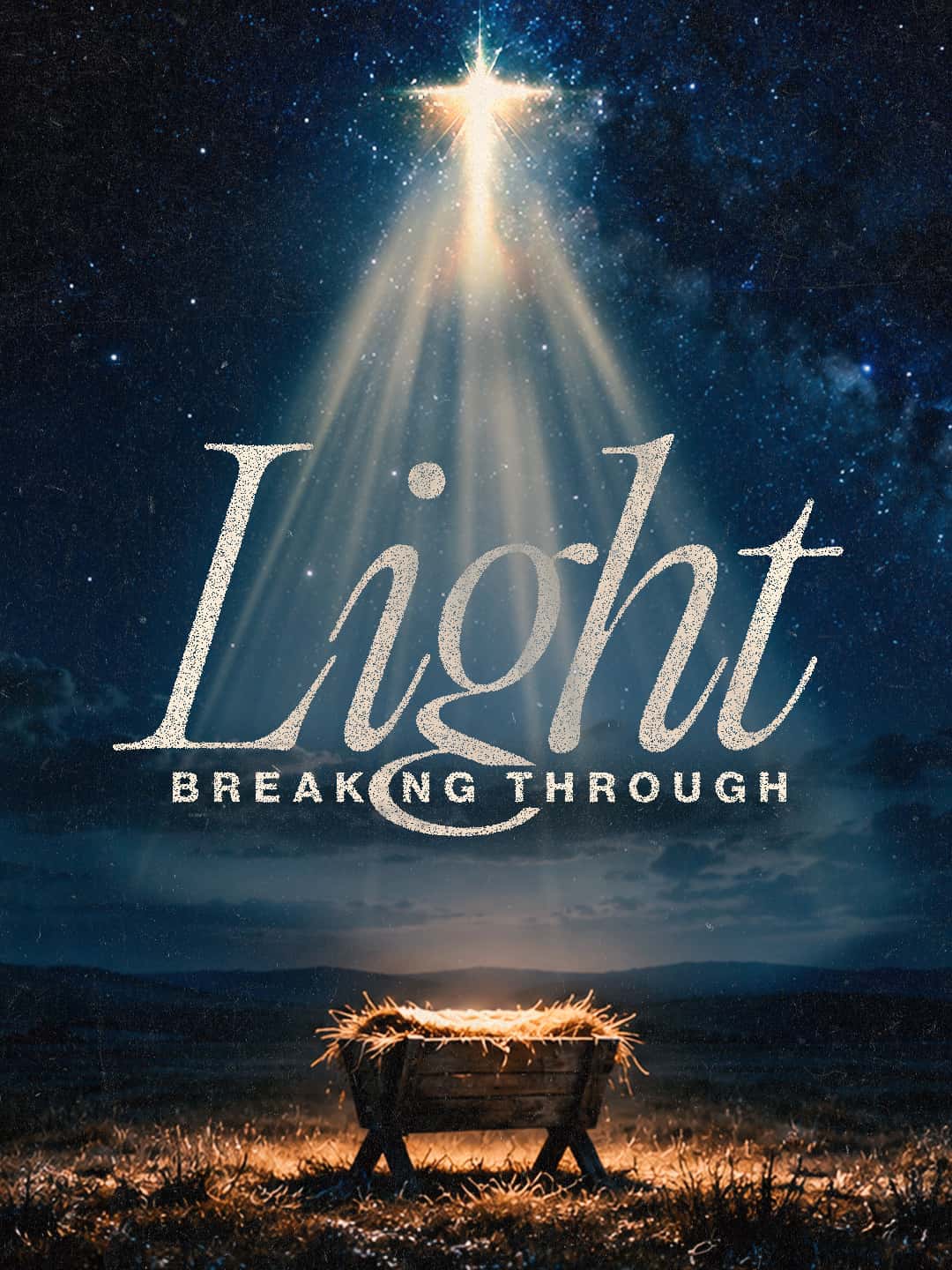 Light Breaking Through Christmas Design, church design work for Magnolia Church