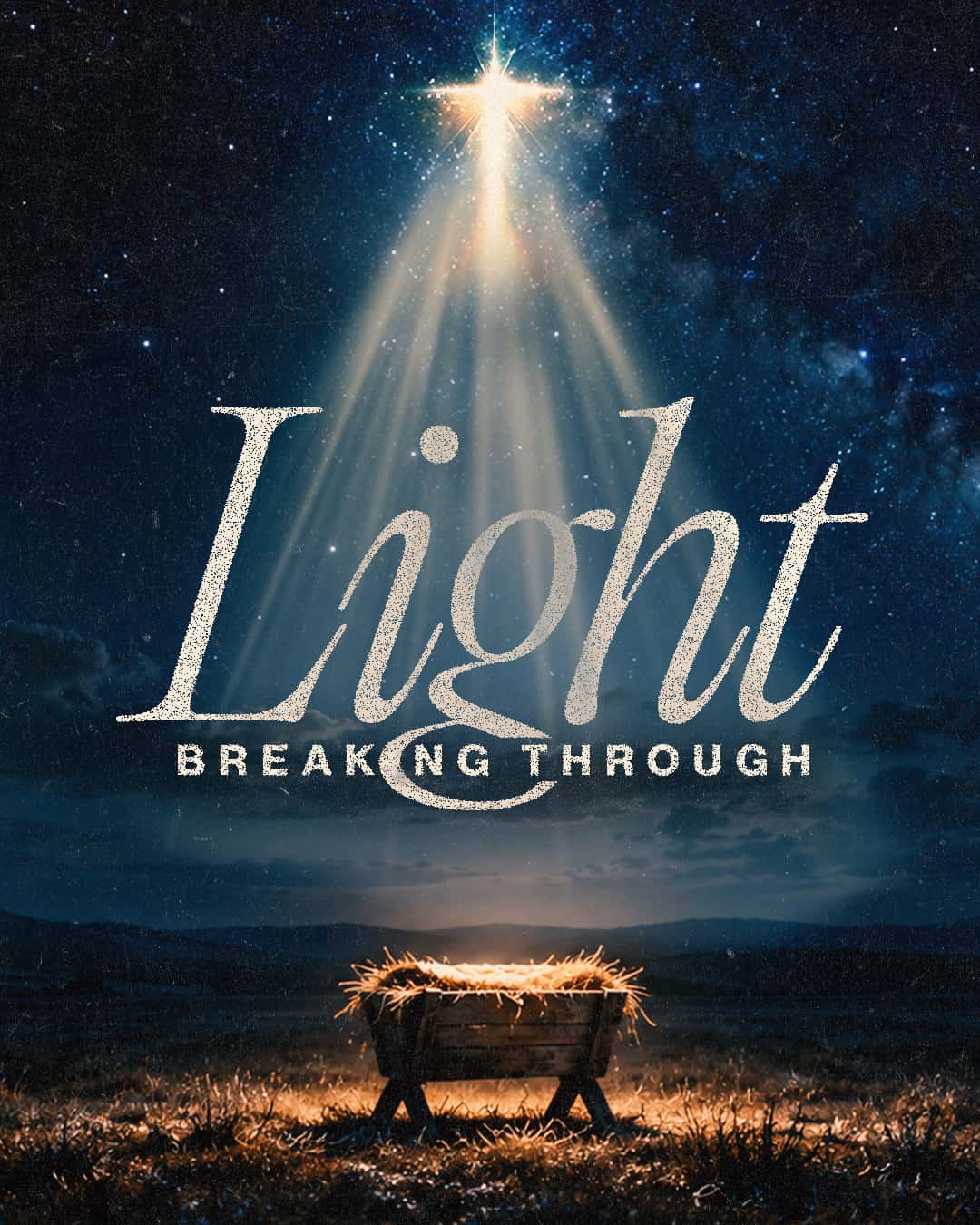 Light Breaking Through Christmas Design, church design work for Magnolia Church