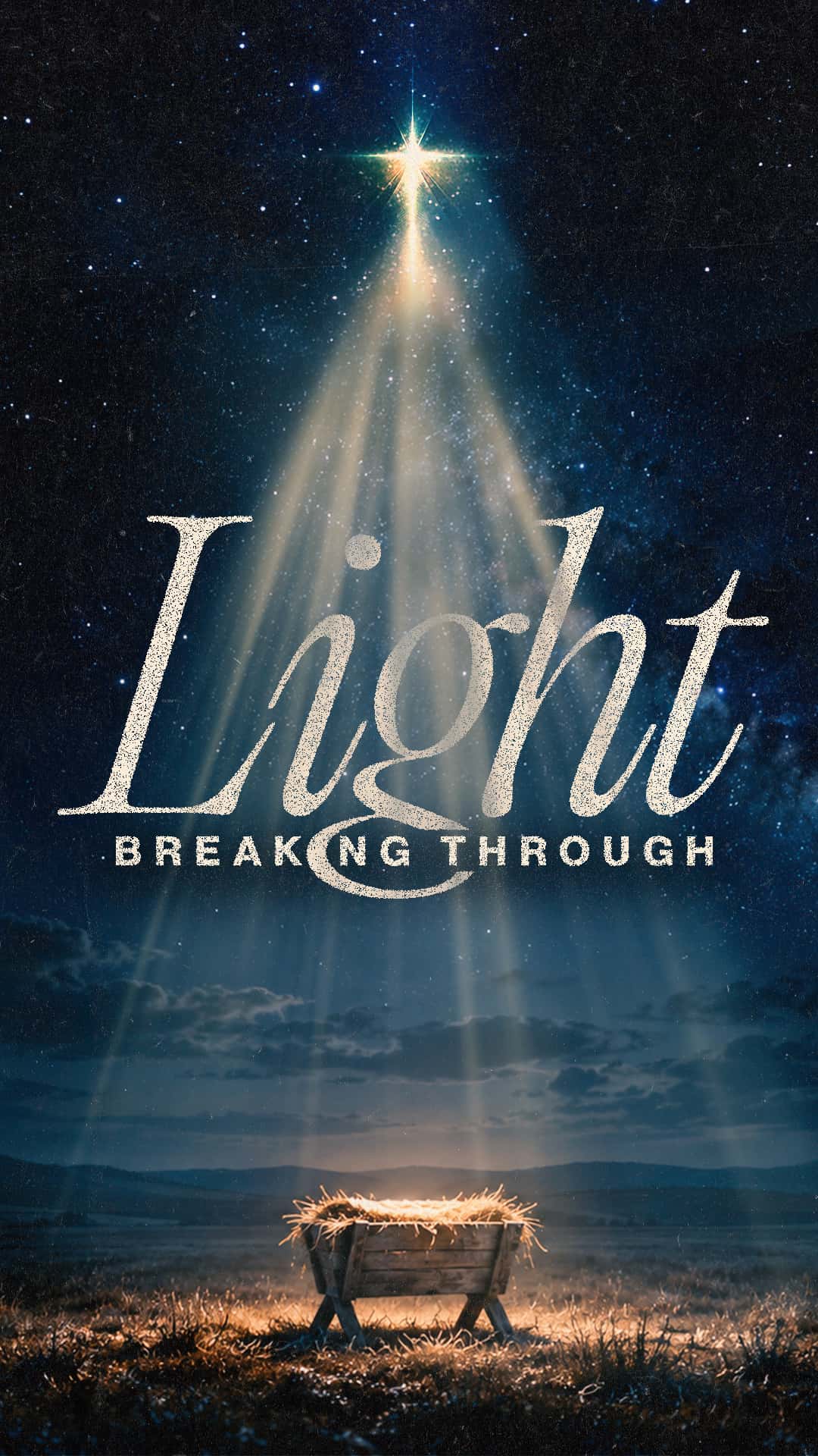 Light Breaking Through Christmas Design, church design work for Magnolia Church