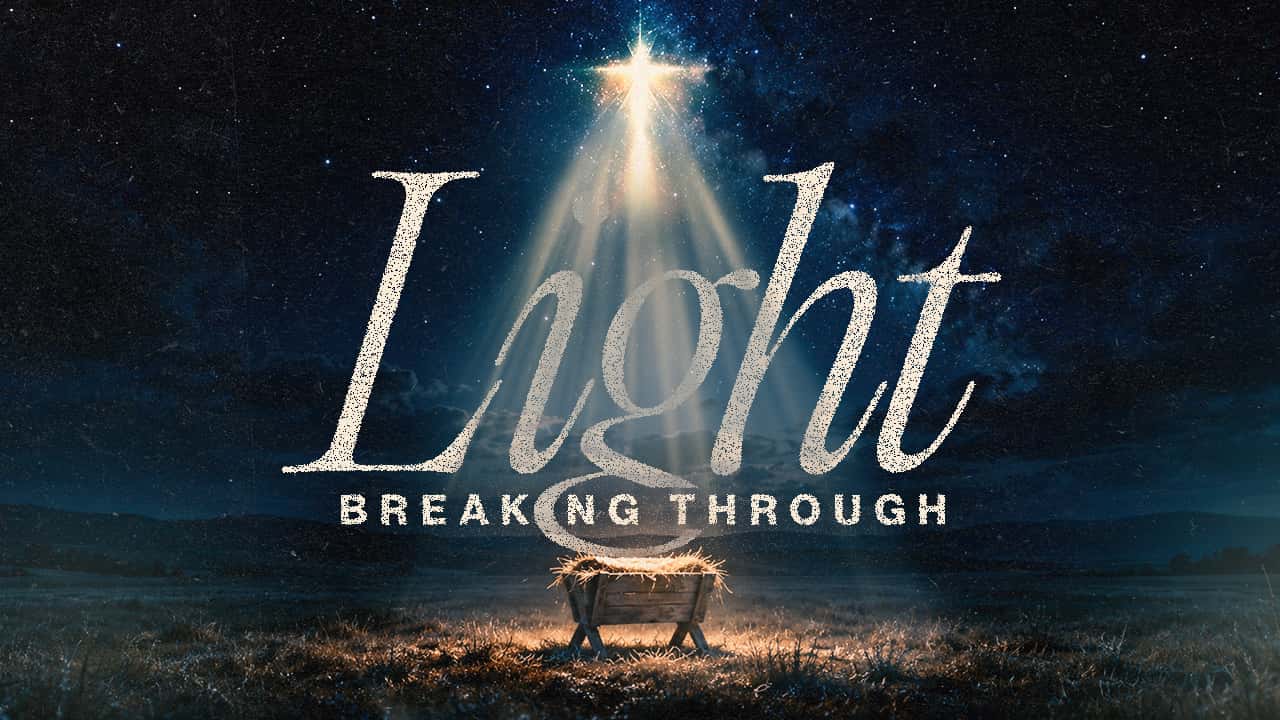 Light Breaking Through Christmas Design, church design work for Magnolia Church