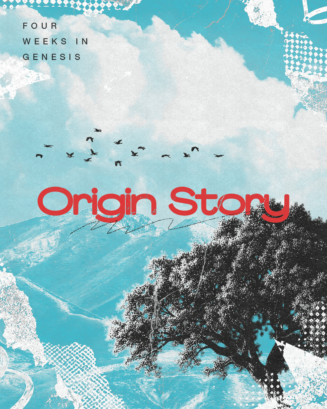 Origin Story Sermon Design, church design work for MStar Church