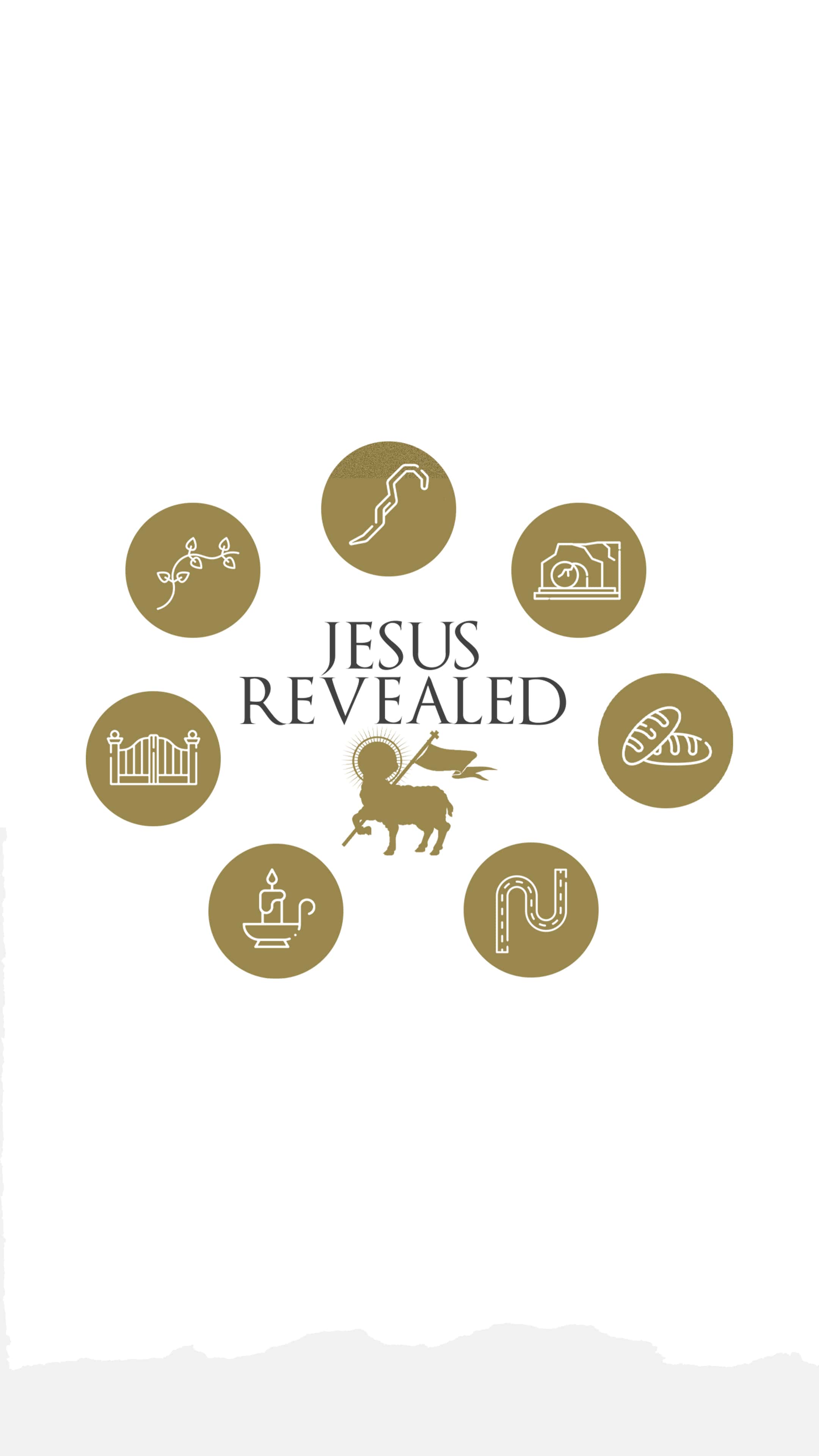 Jesus Revealed Series Sermon Design, church design work for Veritas Church