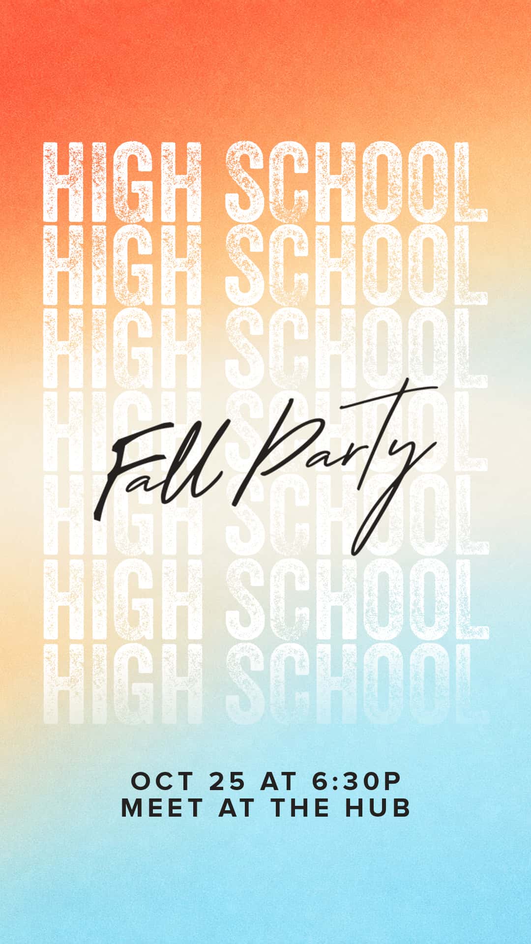 HSM Fall Party Event Design, church design work for Bethel Church