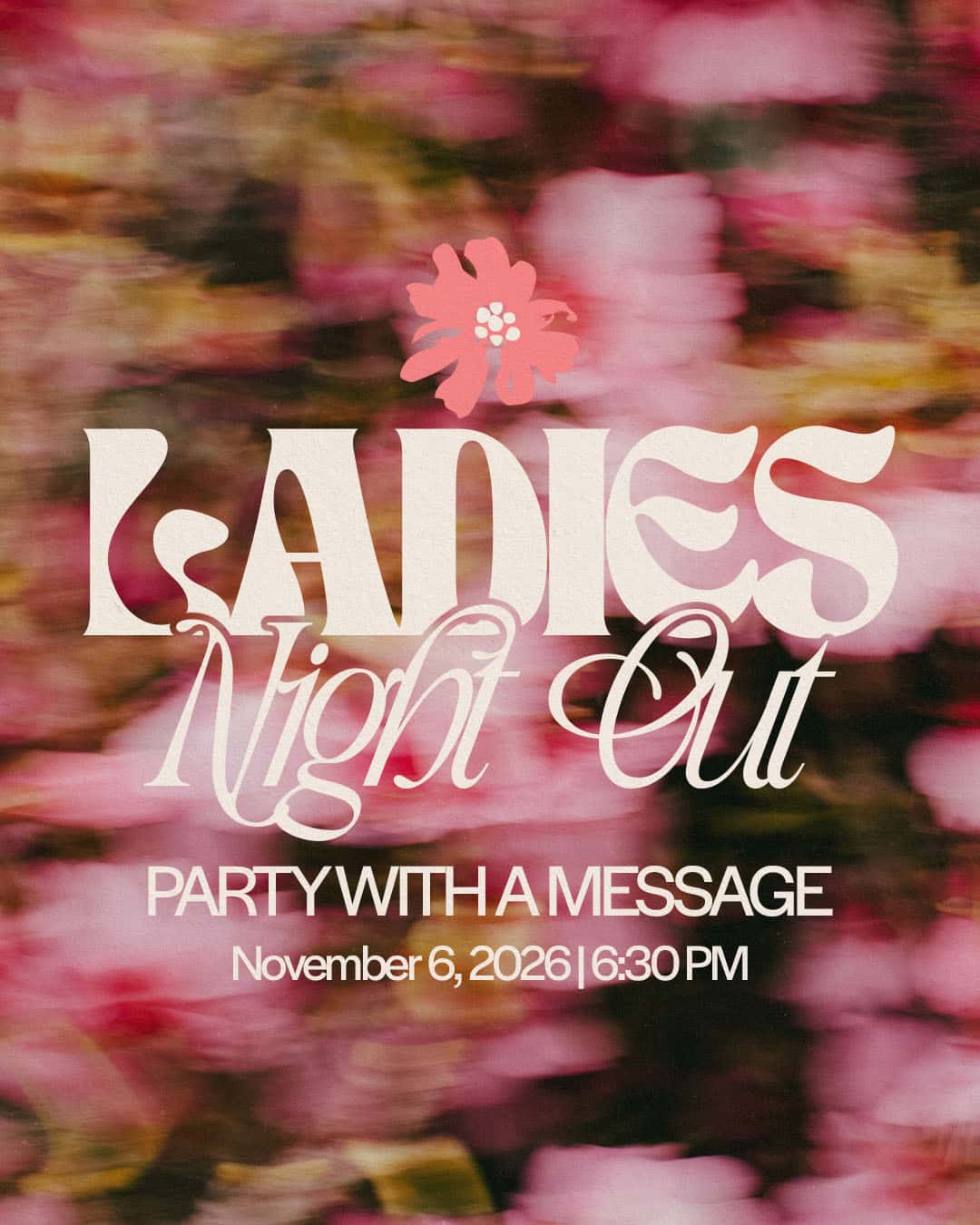 Ladies night Out Event Design, church design work for newlife