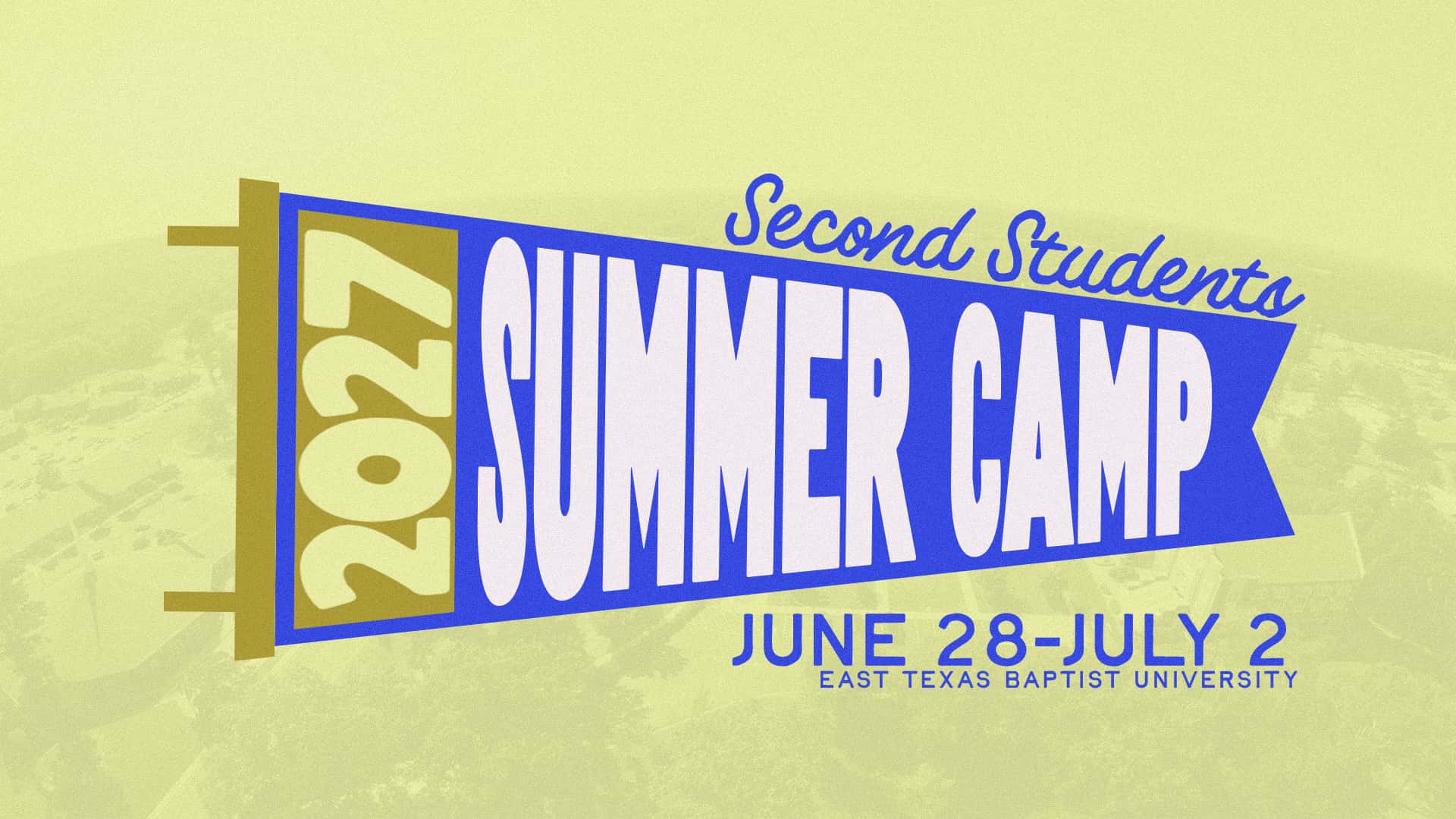 Second Students Summer Camp, church design work for Second Baytown