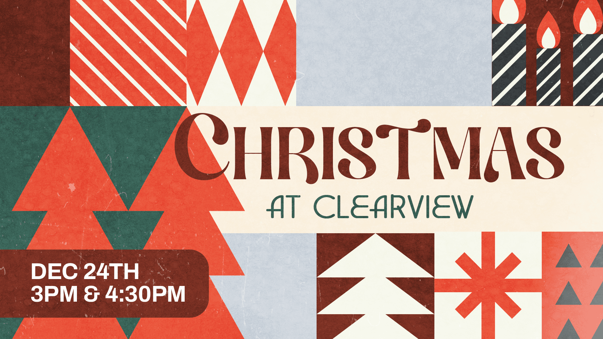 sermon and event graphics for ClearView Baptist Church