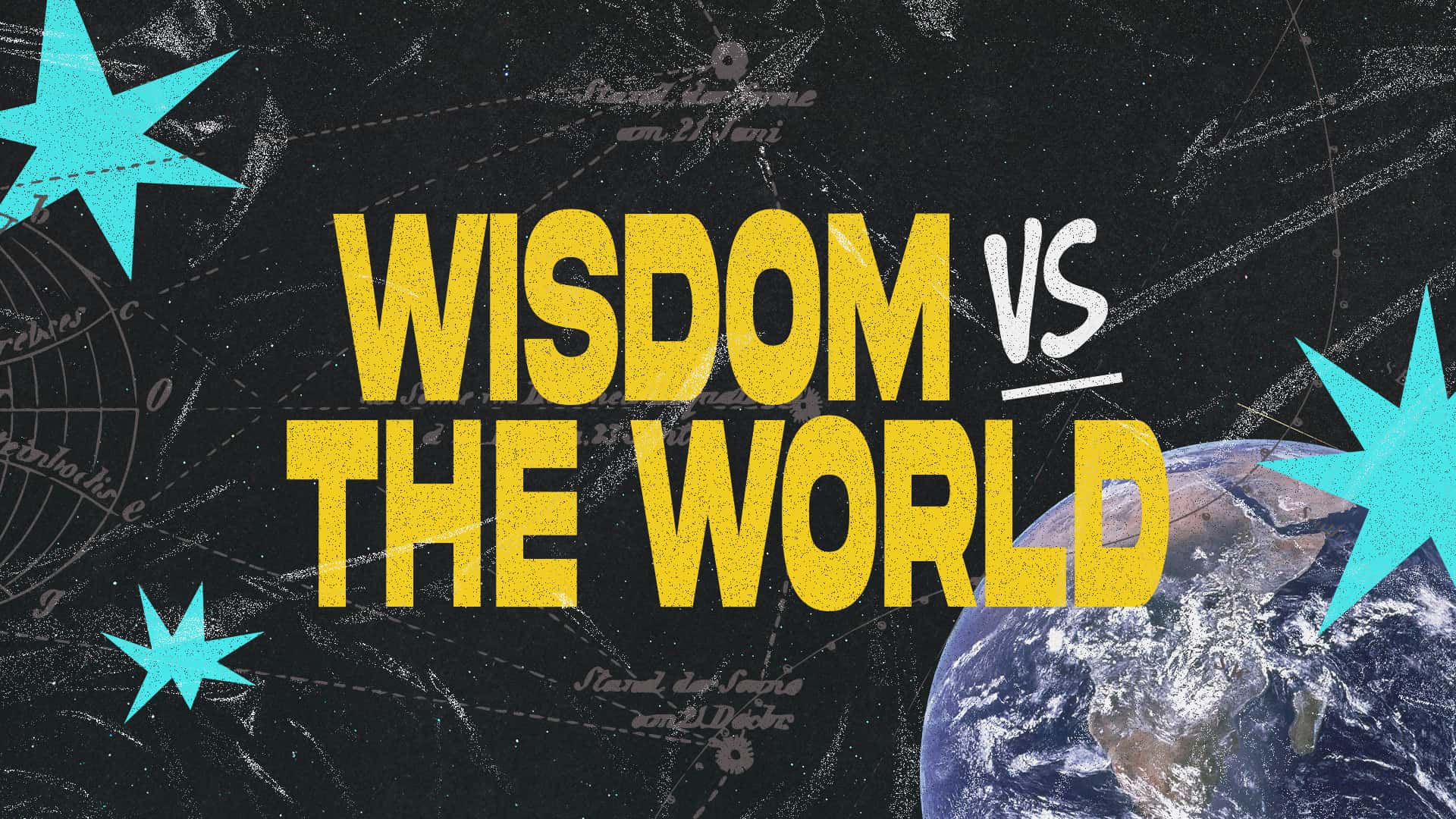 Wisdom vs. The World Sermon Design, church design work for The Hills Church