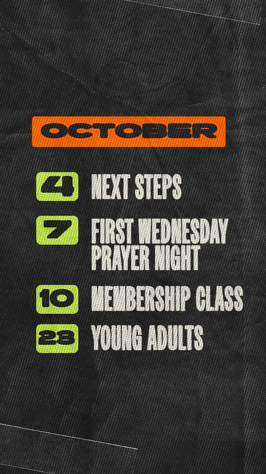 sermon and event graphics for Redemption Church