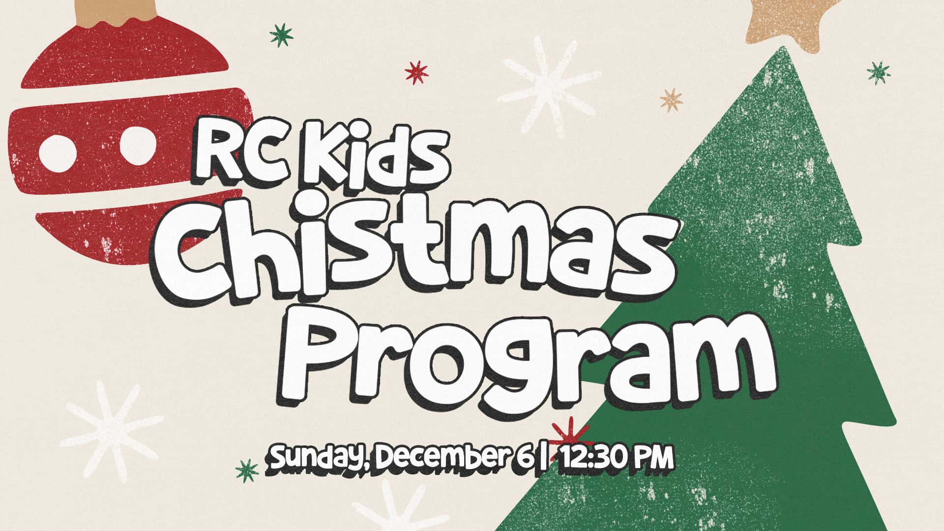 RC Kids Christmas Program Slides, church design work for Restoration Church