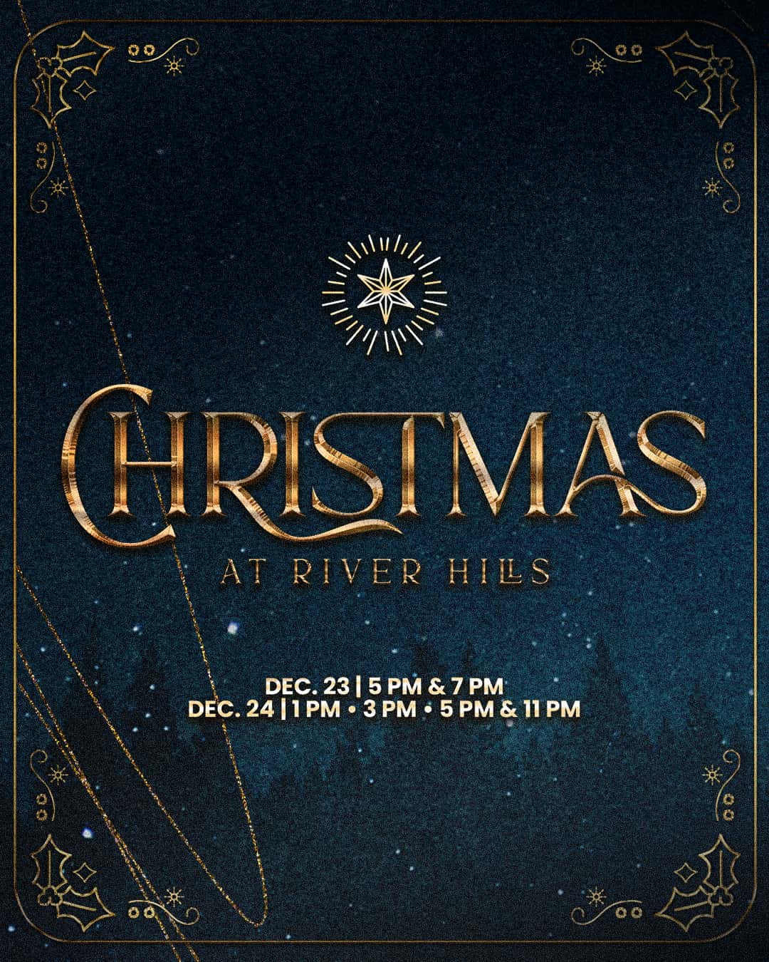 Christmas at river hills Christmas Design, church design work for River Hills Christian Church