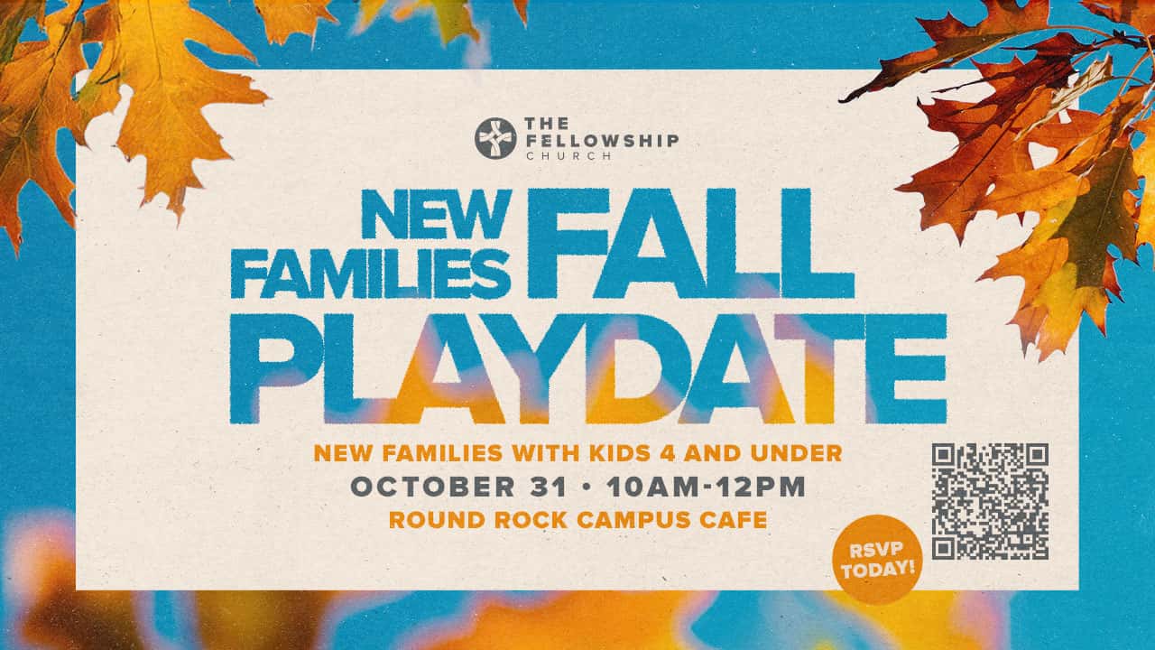 New Families Fall Playdate Event Design, church design work for The Fellowship Church