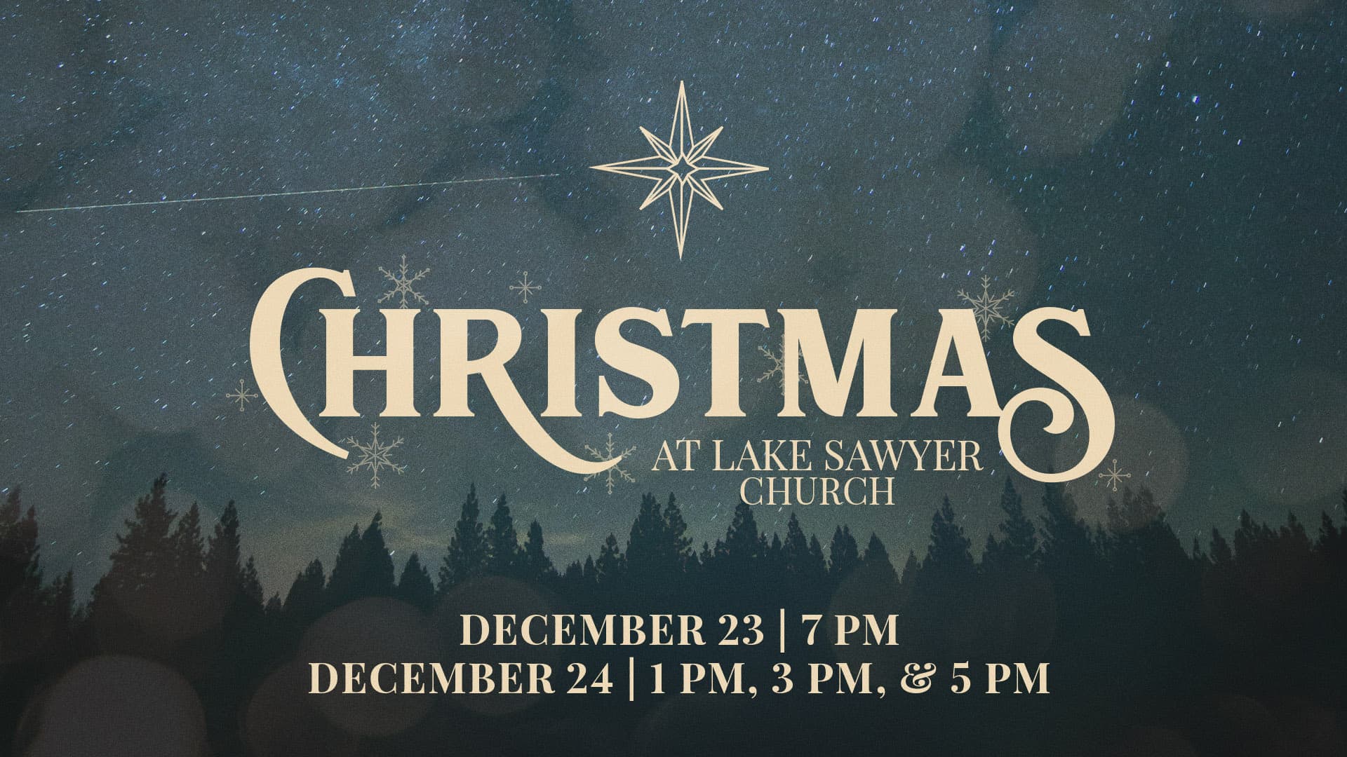 sermon and event graphics for Lake Sawyer Church