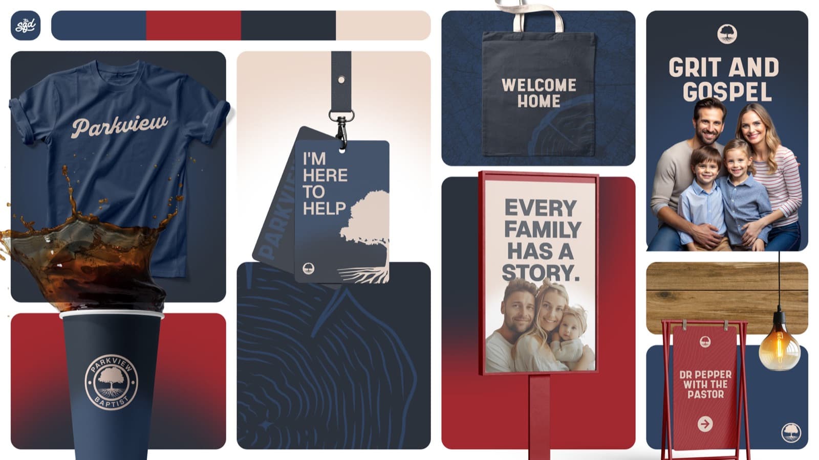 Church Media Squad brand identity work