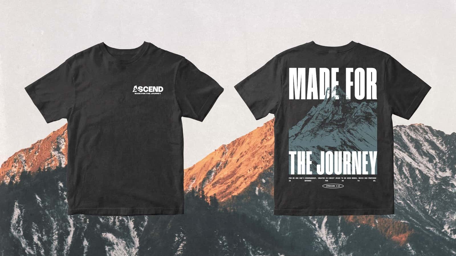 Ascend Made for the Journey Apparel Design2 2, church sermon series design work