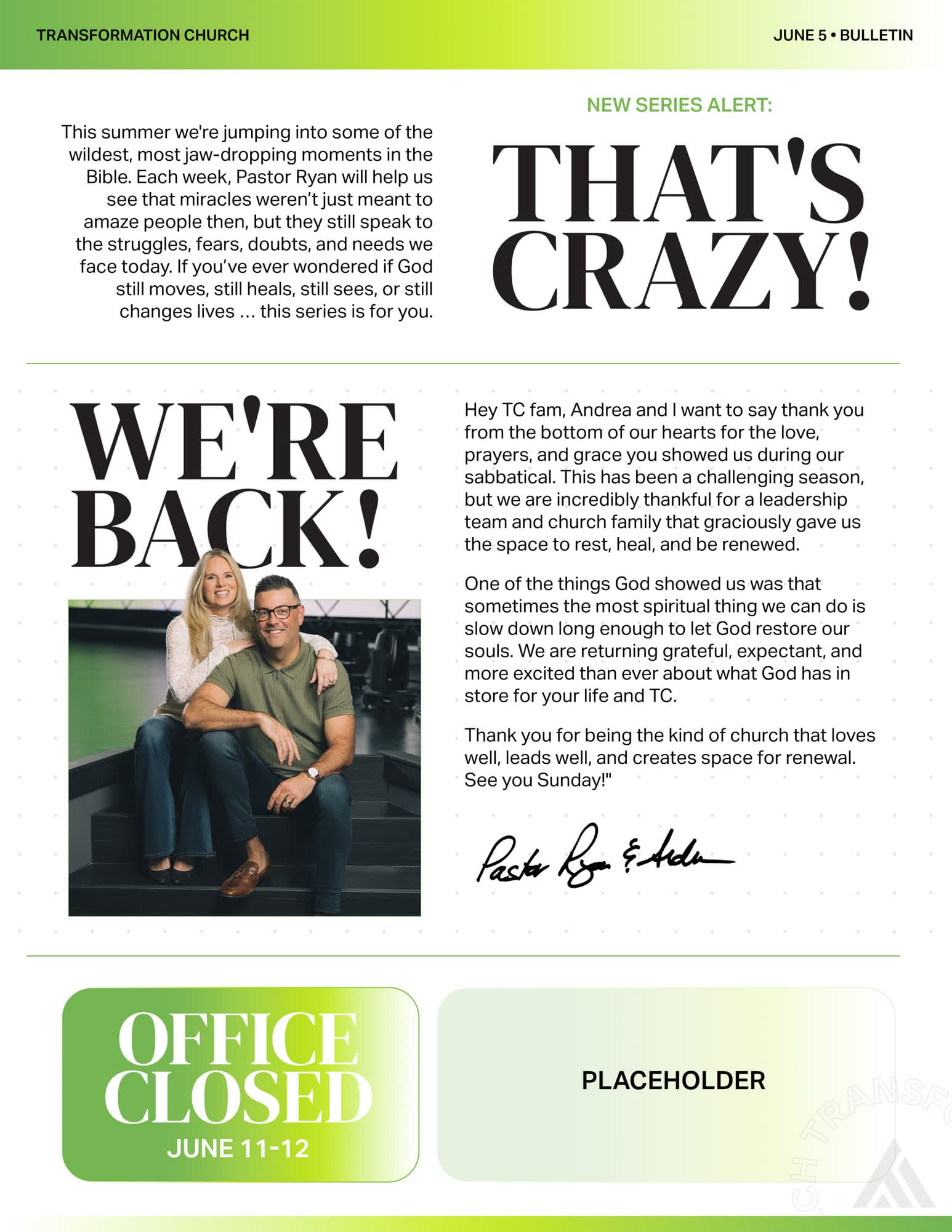 Church Media Squad printed material