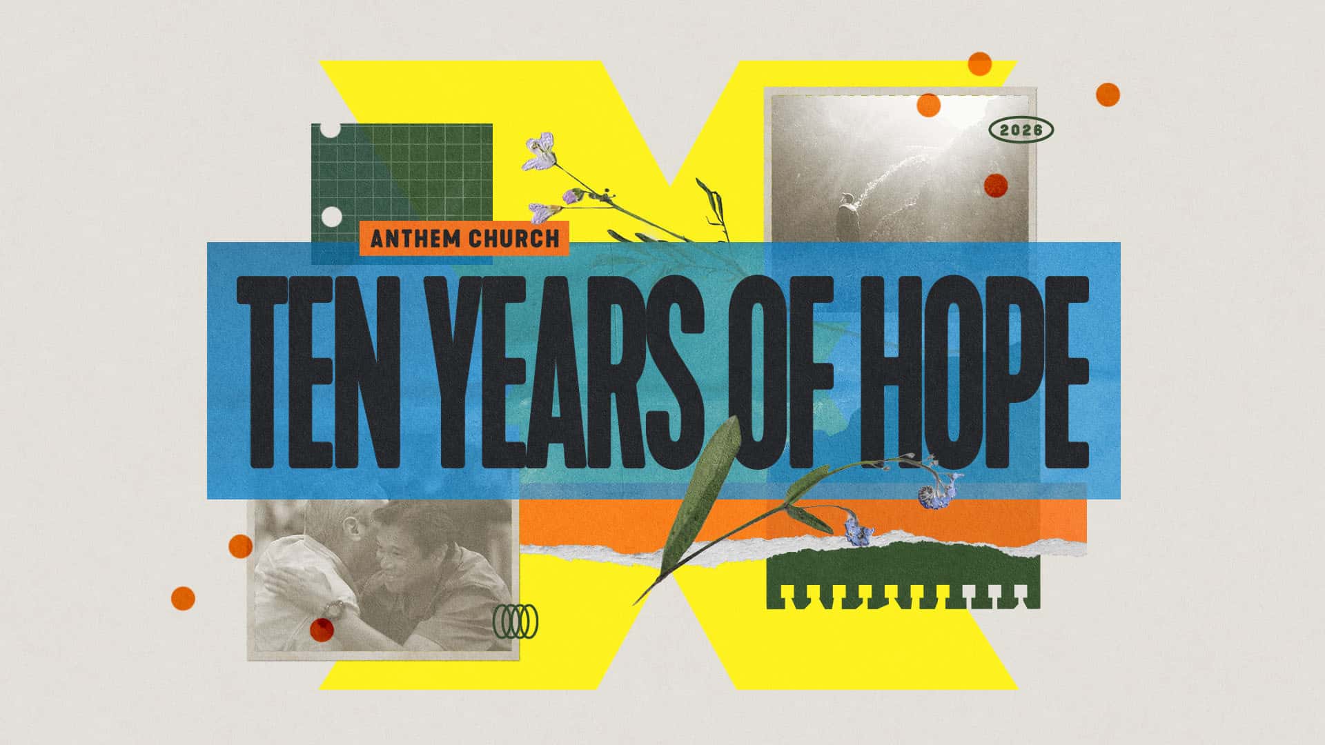 Ten Years of Hope Sermon Series, church sermon series design work