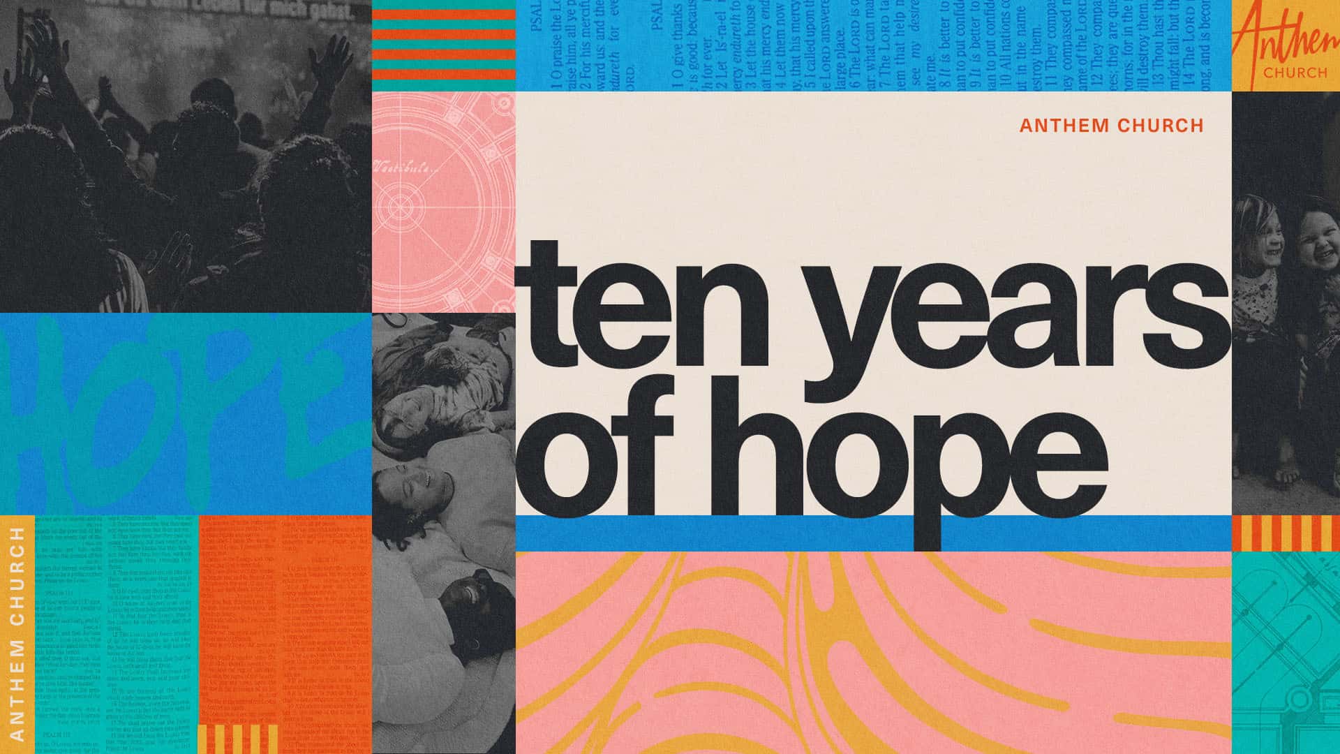 Ten Years of Hope Sermon Series, church sermon series design work