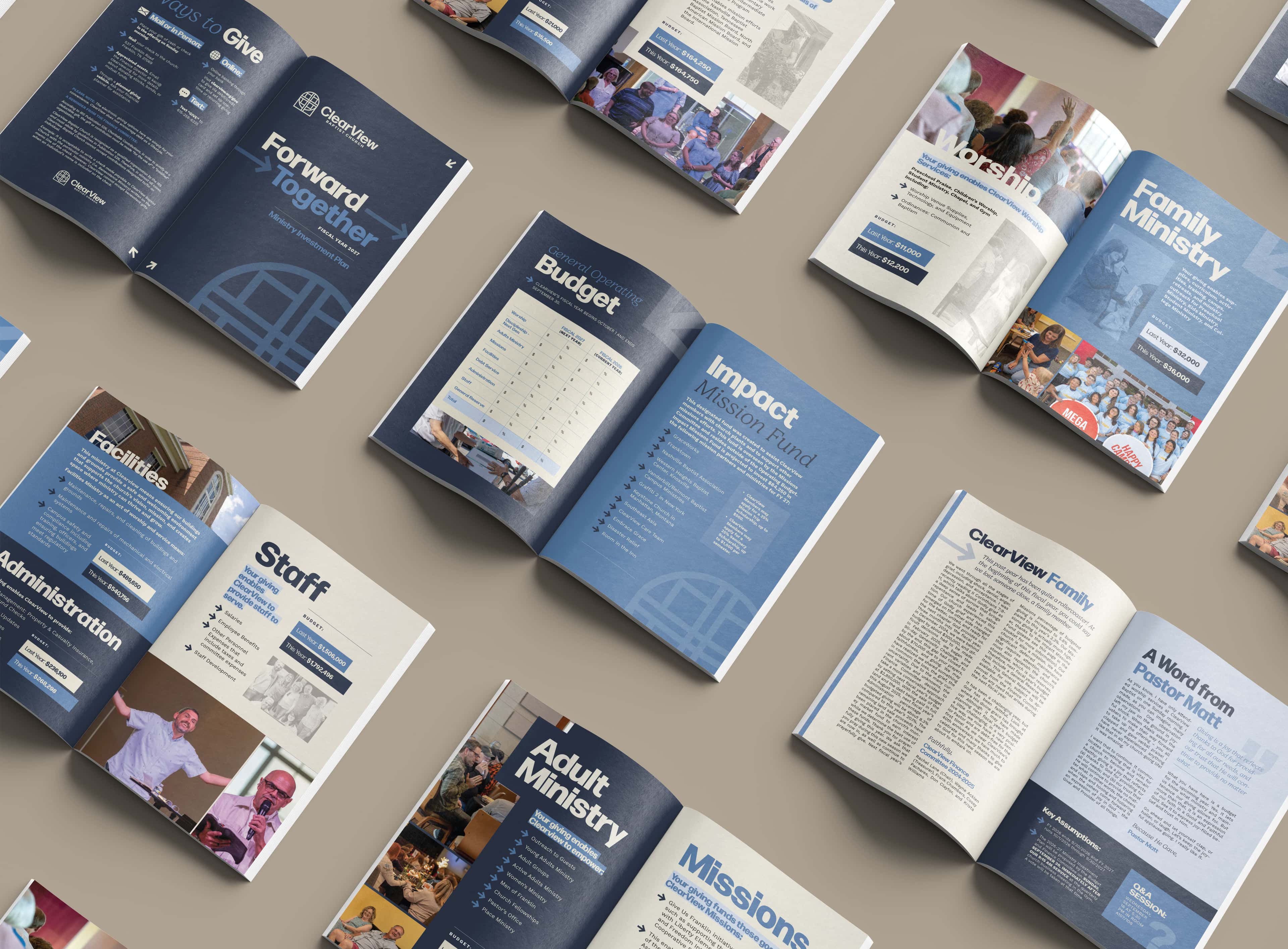 FORWARD TOGETHER Mockup, church sermon series design work