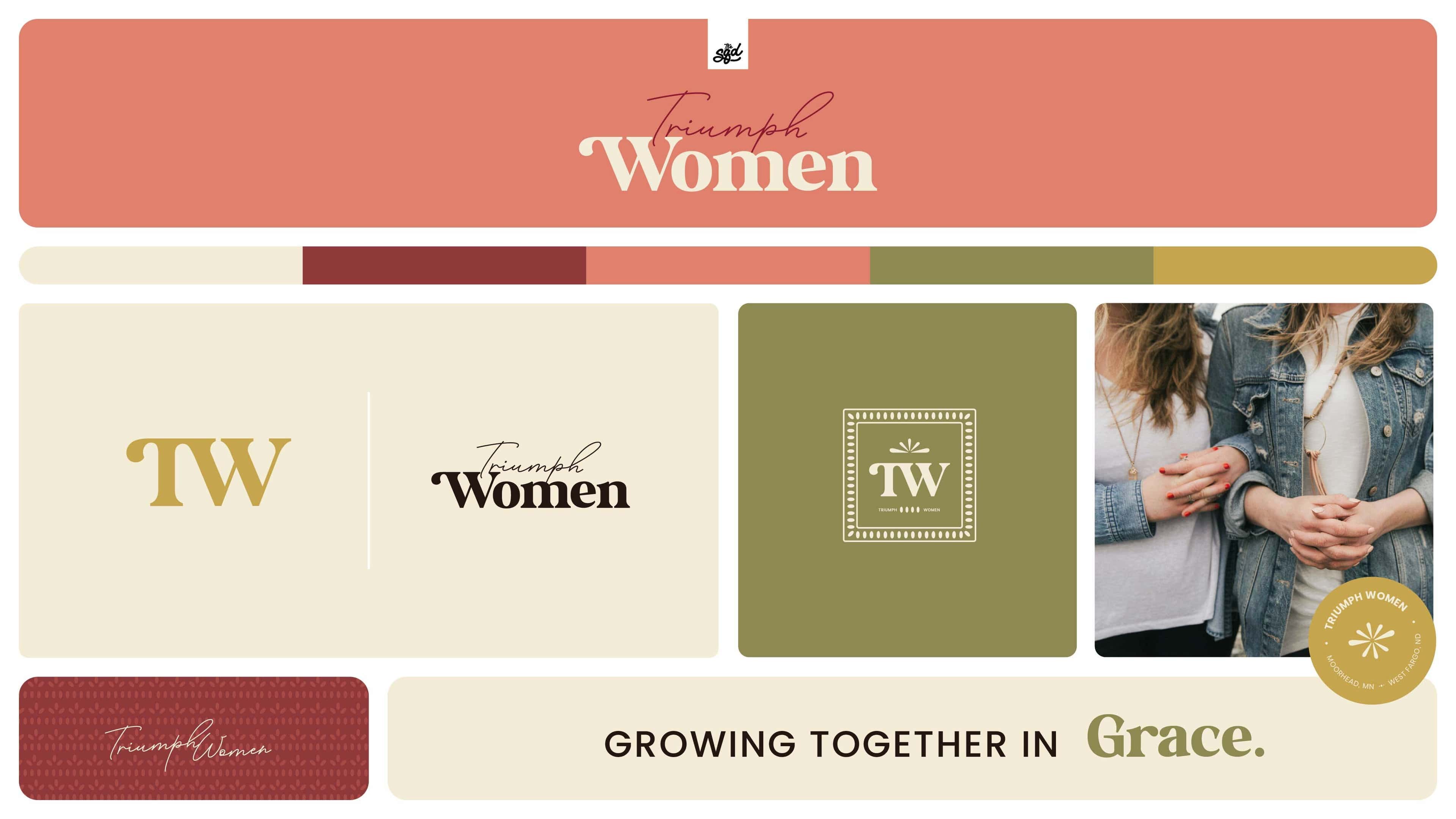 Triumph Women Brand Kit, church sermon series design work
